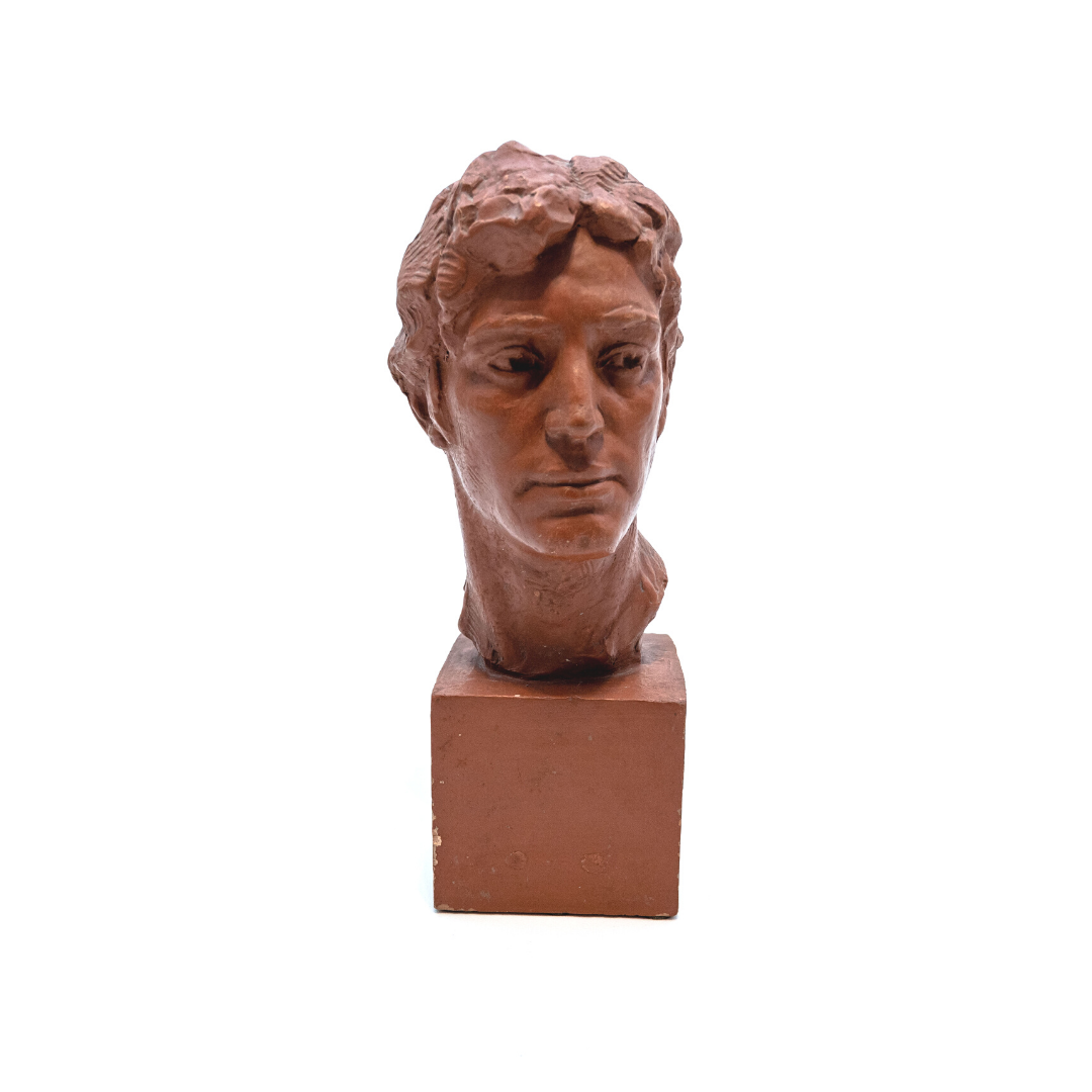 Bust of a man, terracotta print, Victor Demanet (1895-1964)