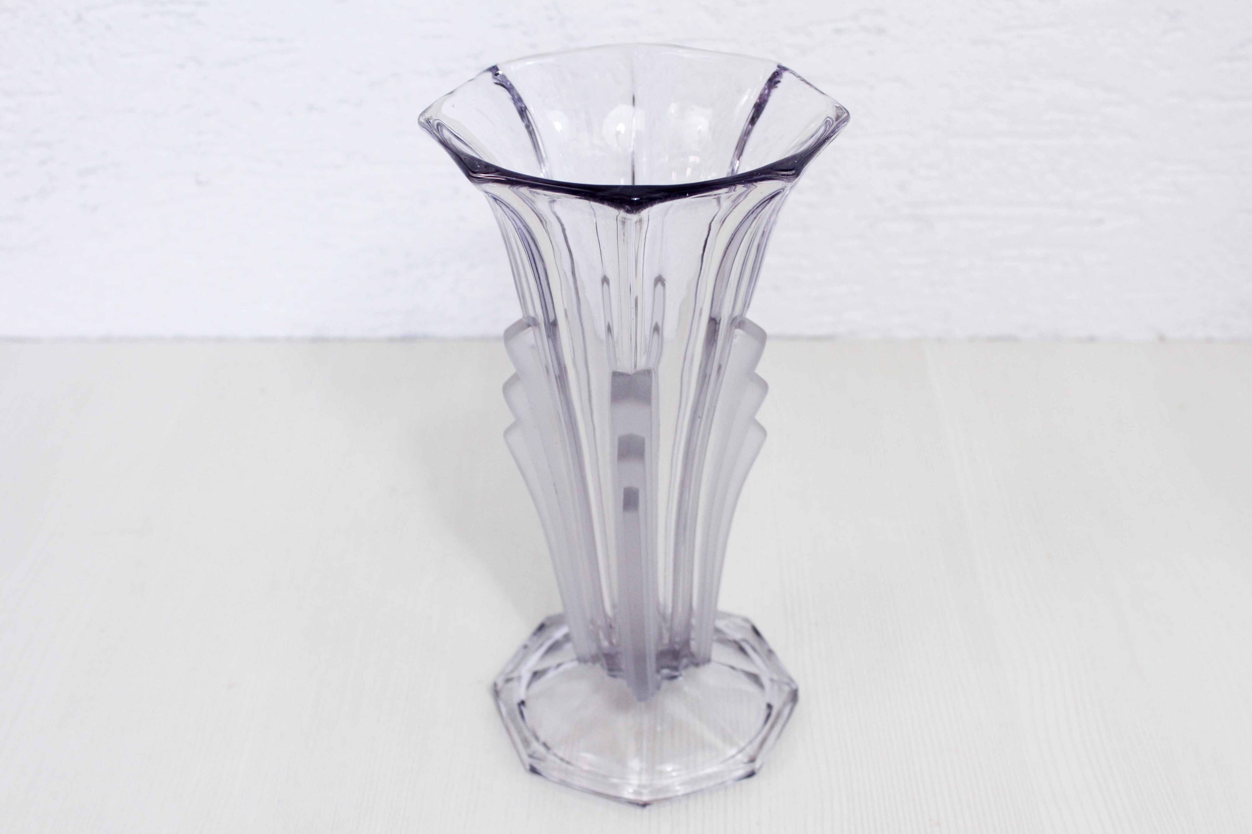 Art Deco glass vase