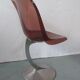 Fauteuil enfant space age chrome et plexiglass