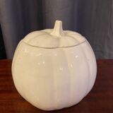 White earthenware pumpkin-shaped candy