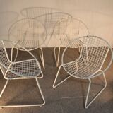 4 iron armchairs, design
