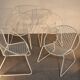 4 iron armchairs, design