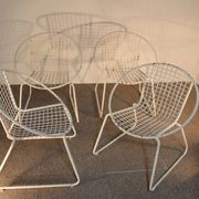 4 iron armchairs, design
