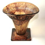 Pressed glass, Art Deco vase