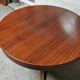 Rosewood extendable round table by Luigi Bartolini. vintage dining room 1960/70