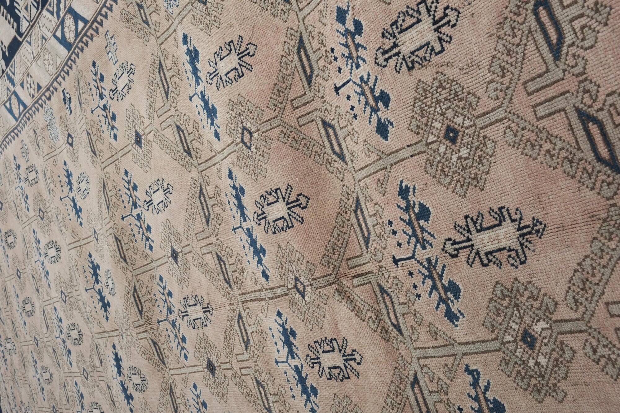 Vintage Turkish Oushak rug 302x393 cm