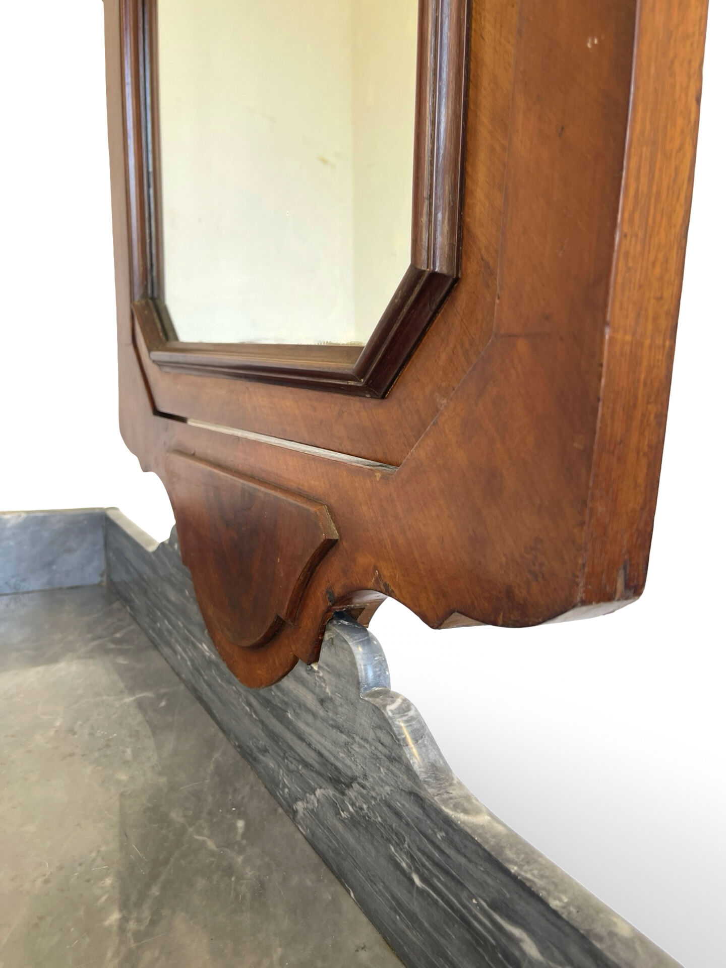 The antique walnut vanity , 19th century