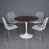 Rosewood tulip dining table by Eero Saarinen for Knoll Int.