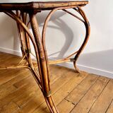 Wicker table, 1940s