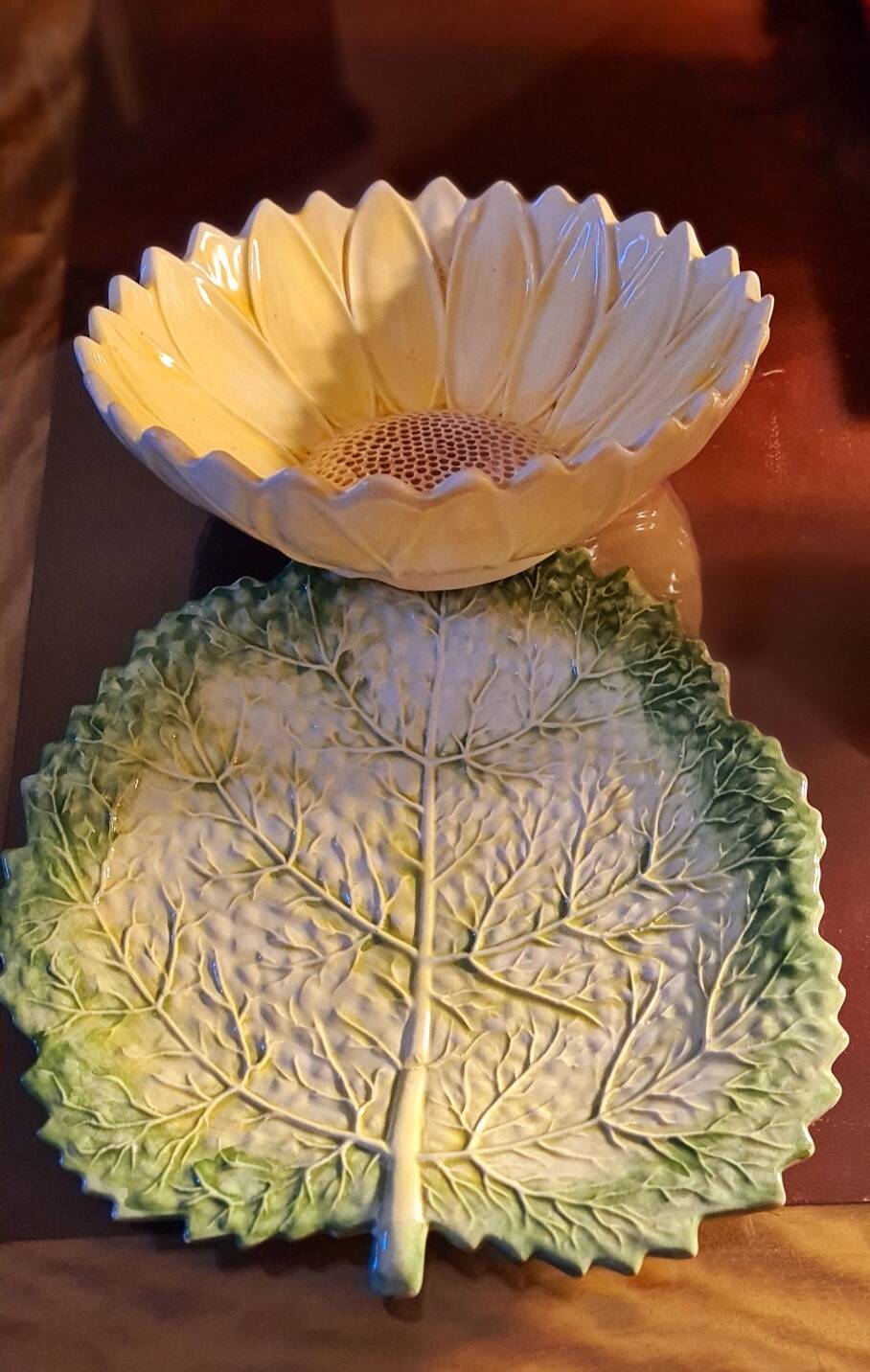 Barbotine draining bowl