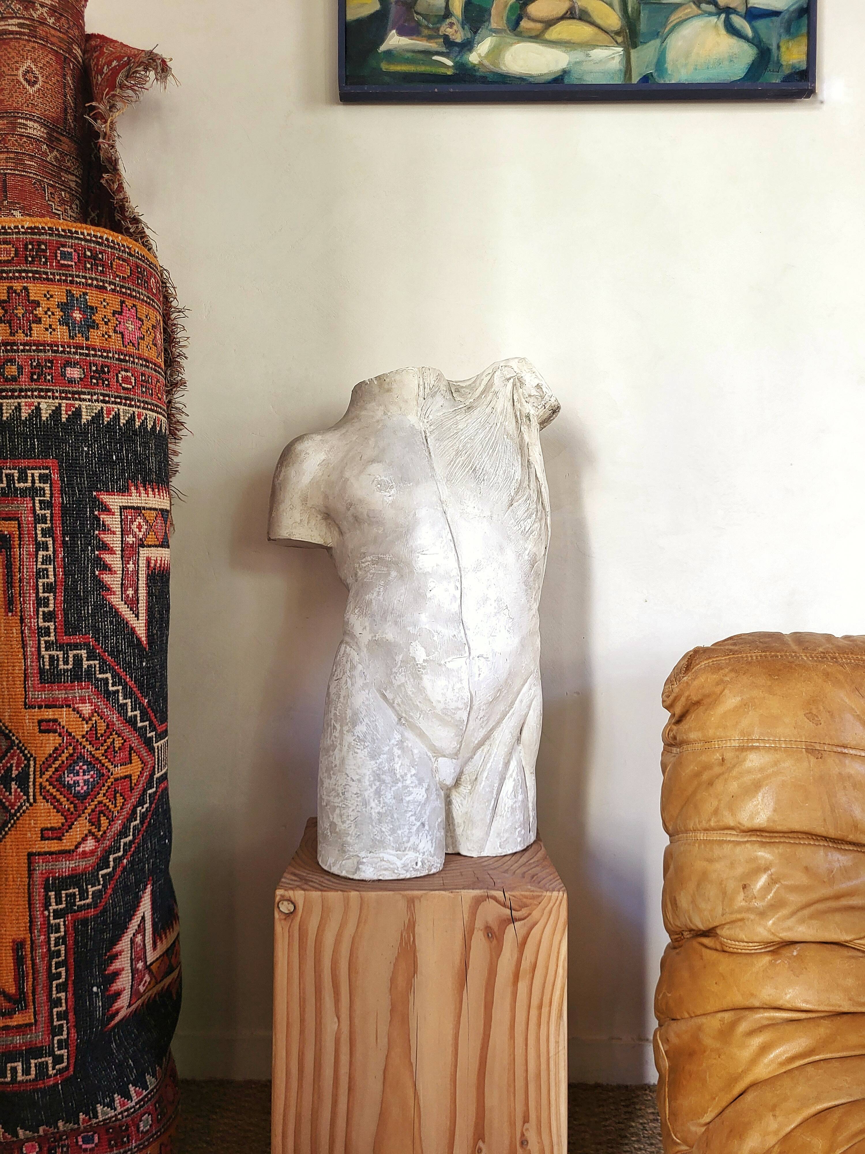 Grand buste en plâtre