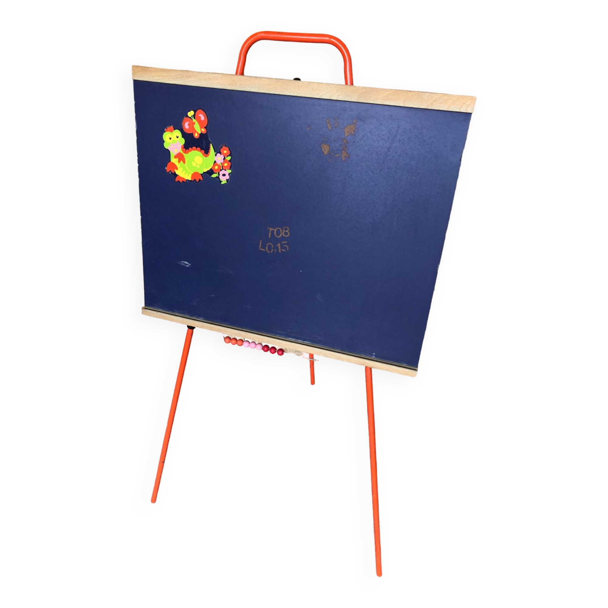 Old school board collapsible orange tube