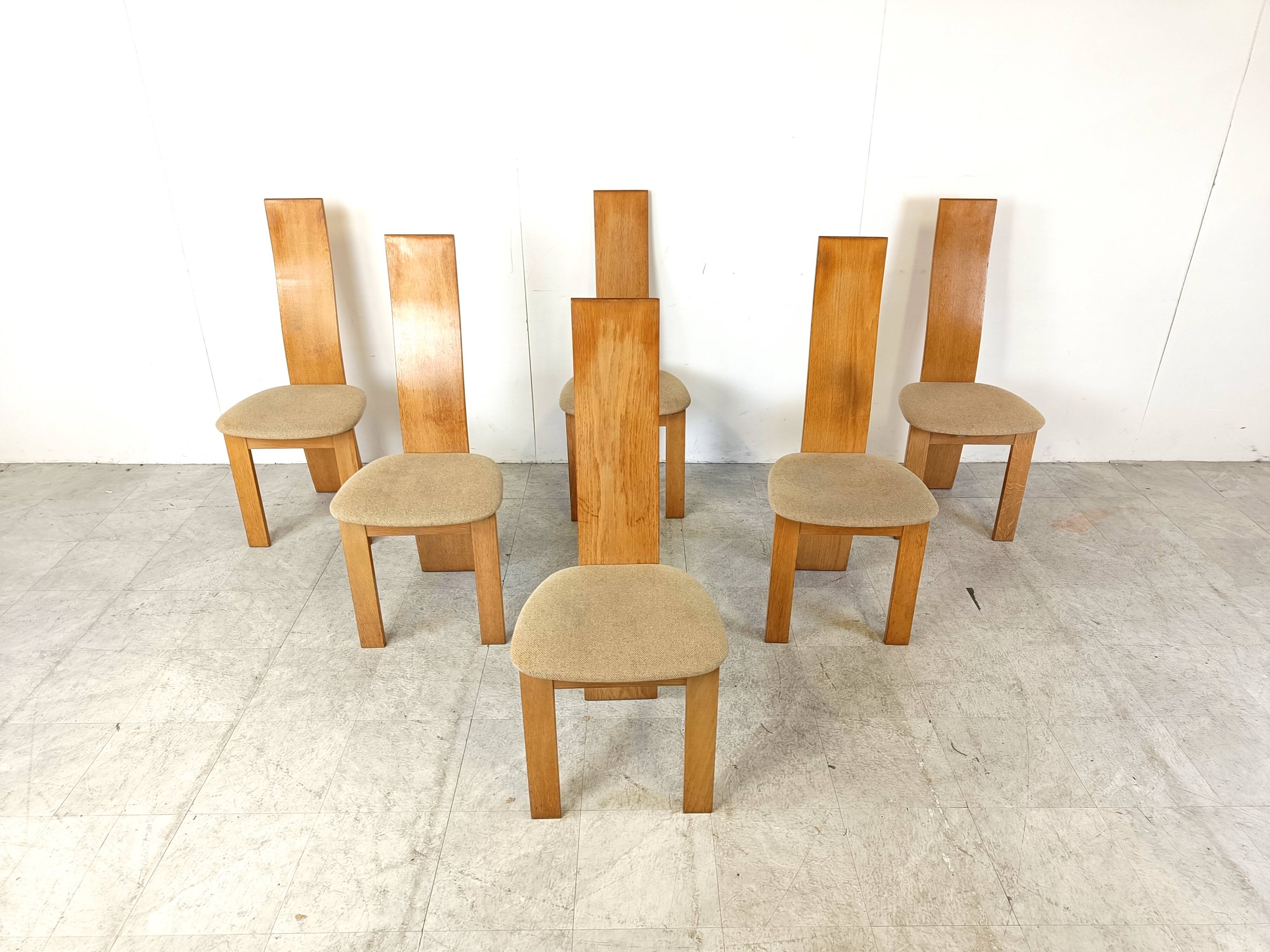 Set of 6 dining chairs by Rob & Dries van den Berghe, 1980s