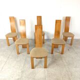 Set of 6 dining chairs by Rob & Dries van den Berghe, 1980s