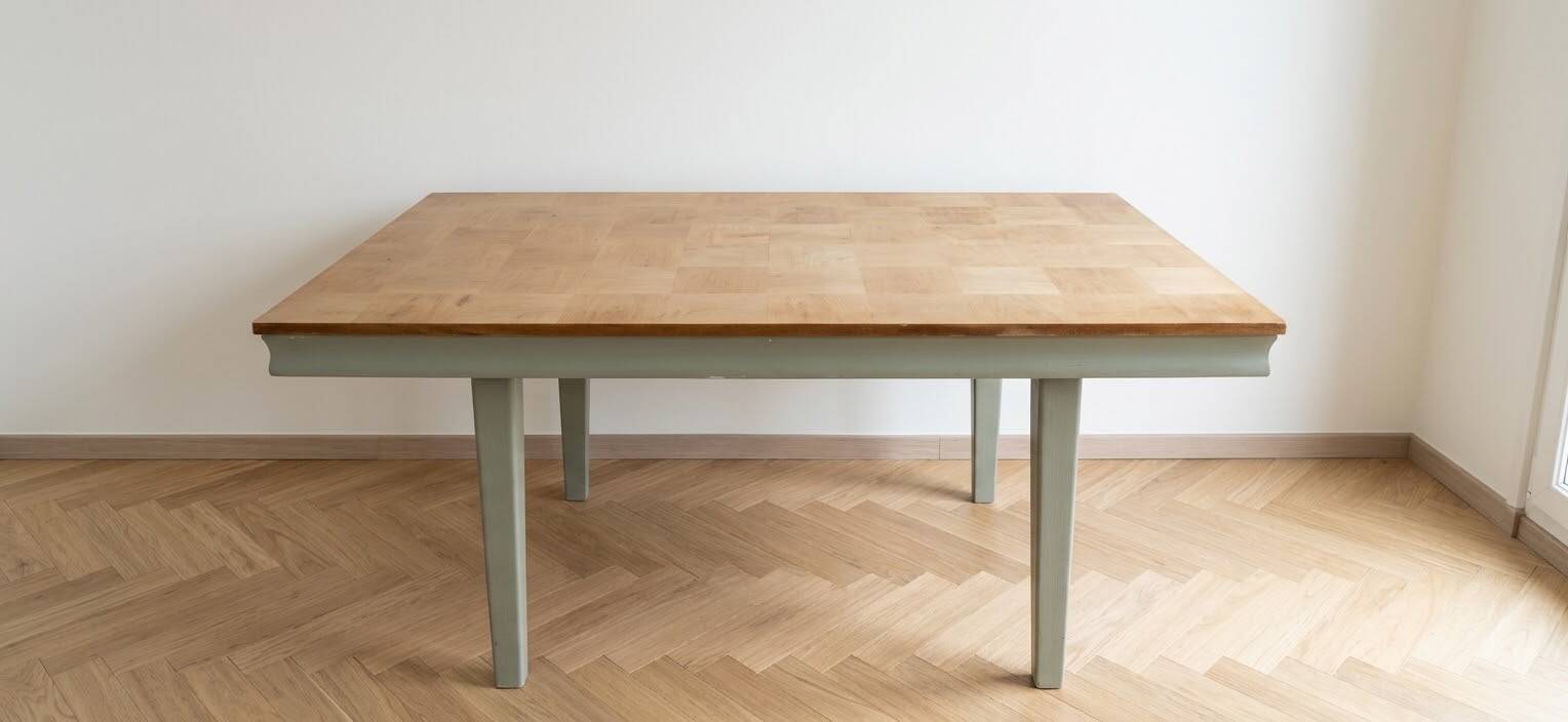 Retro wooden dining table