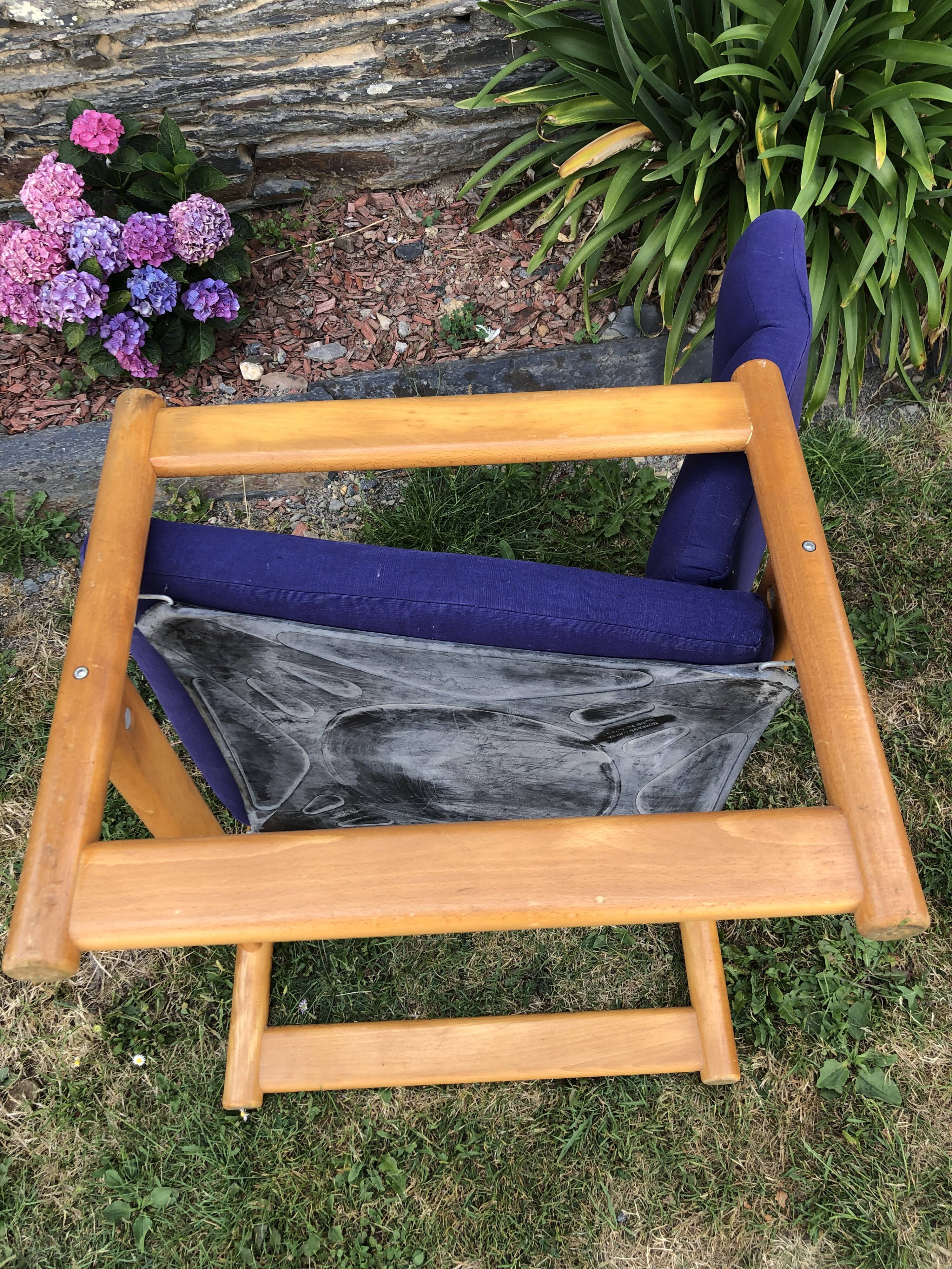 Duo de fauteuils vintage en hêtre lupton morton de john morton