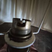 Rare 1970s Desk lamp with pleated shade
