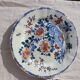 2 flat plates in Gien earthenware model rooster and peonies year 1940