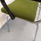 Pair of vintage armchairs in fabric and chrome from the 1970s.