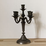 5-burner candlestick in silver bronze