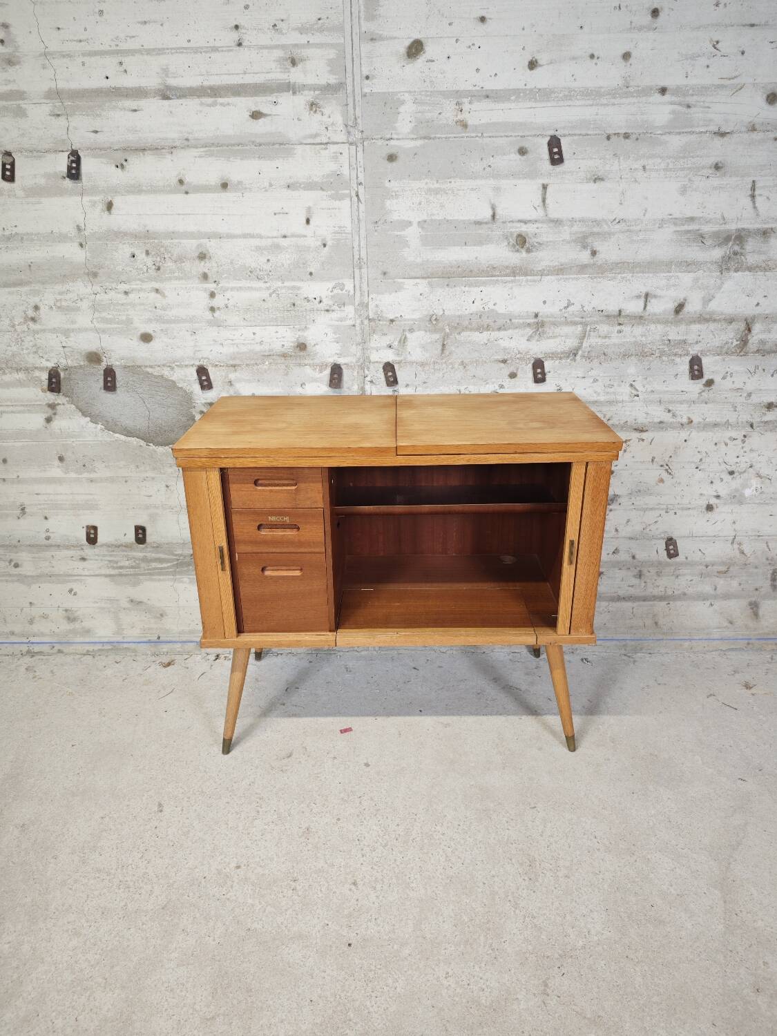 Old sewing machine cabinet