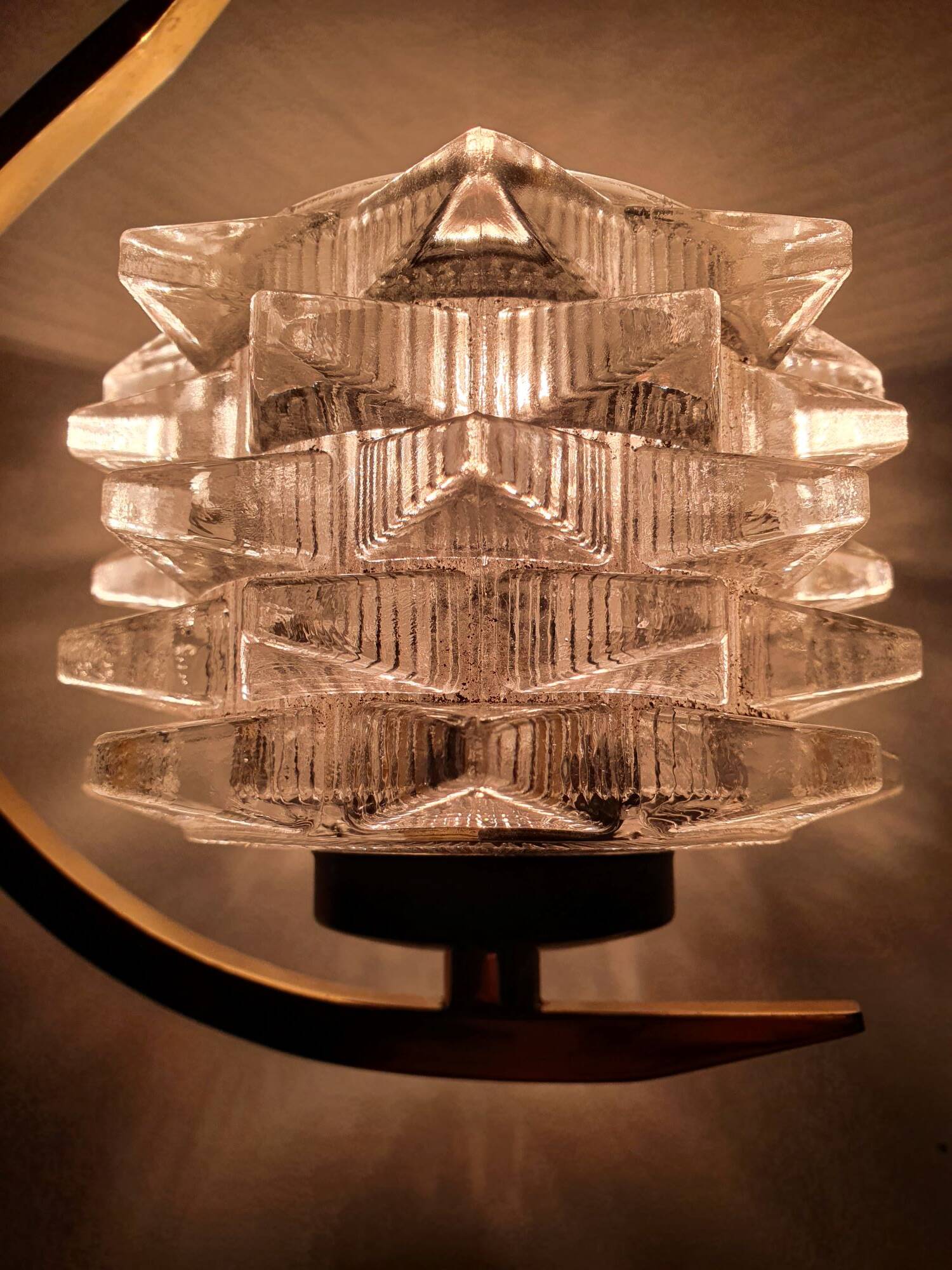 Pair of antique gold wall sconces