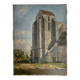 Old painting The country church