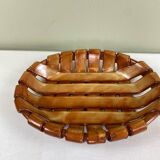 Woven ceramic basket