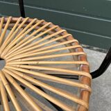 Vintage rattan chair Rohe Noordwolde Netherlands 1960s design
