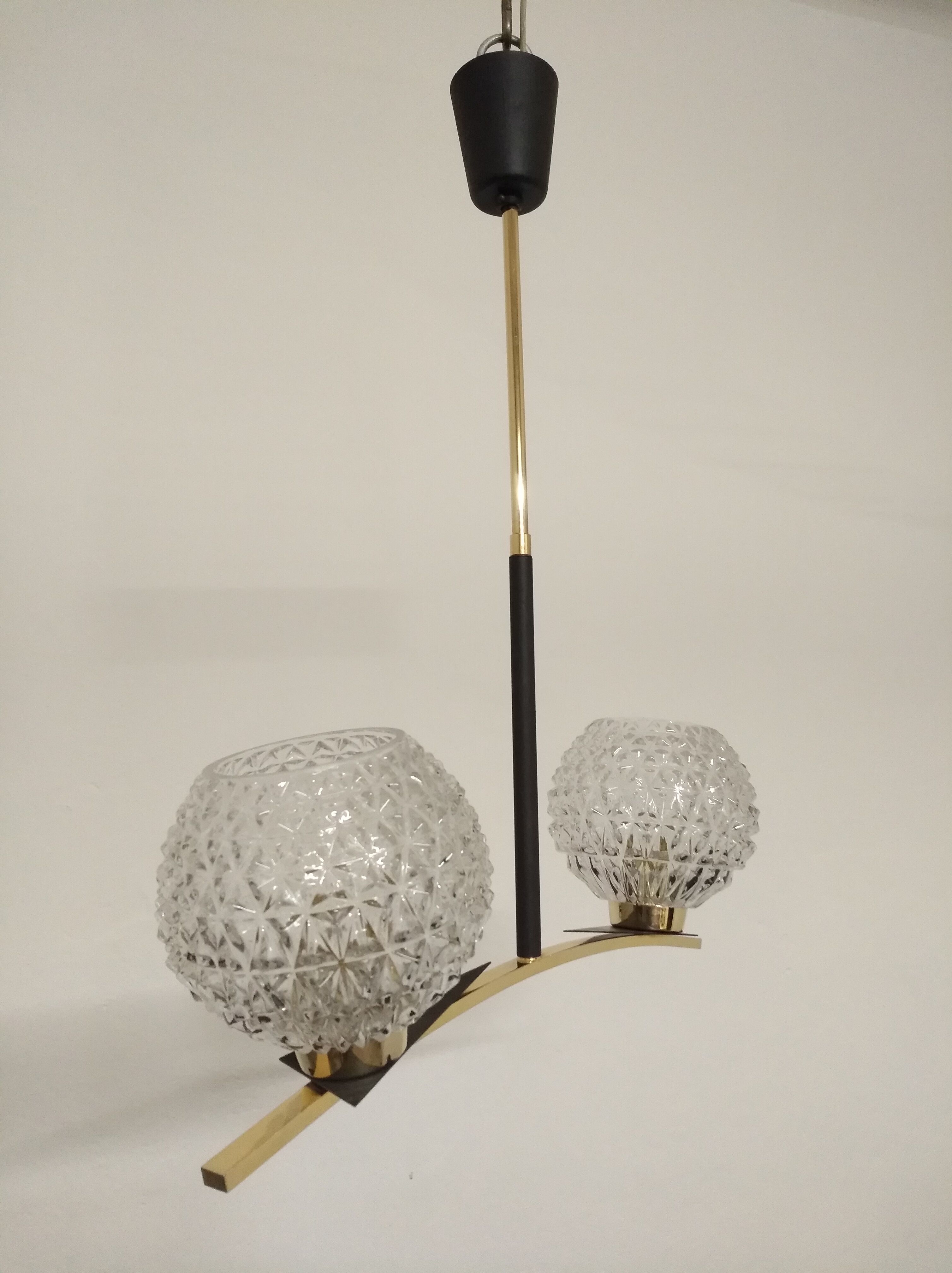 Arlus 2-fire chandelier from the 1950s