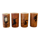 Set of 4 ceramic cups Poterie de la Colombe