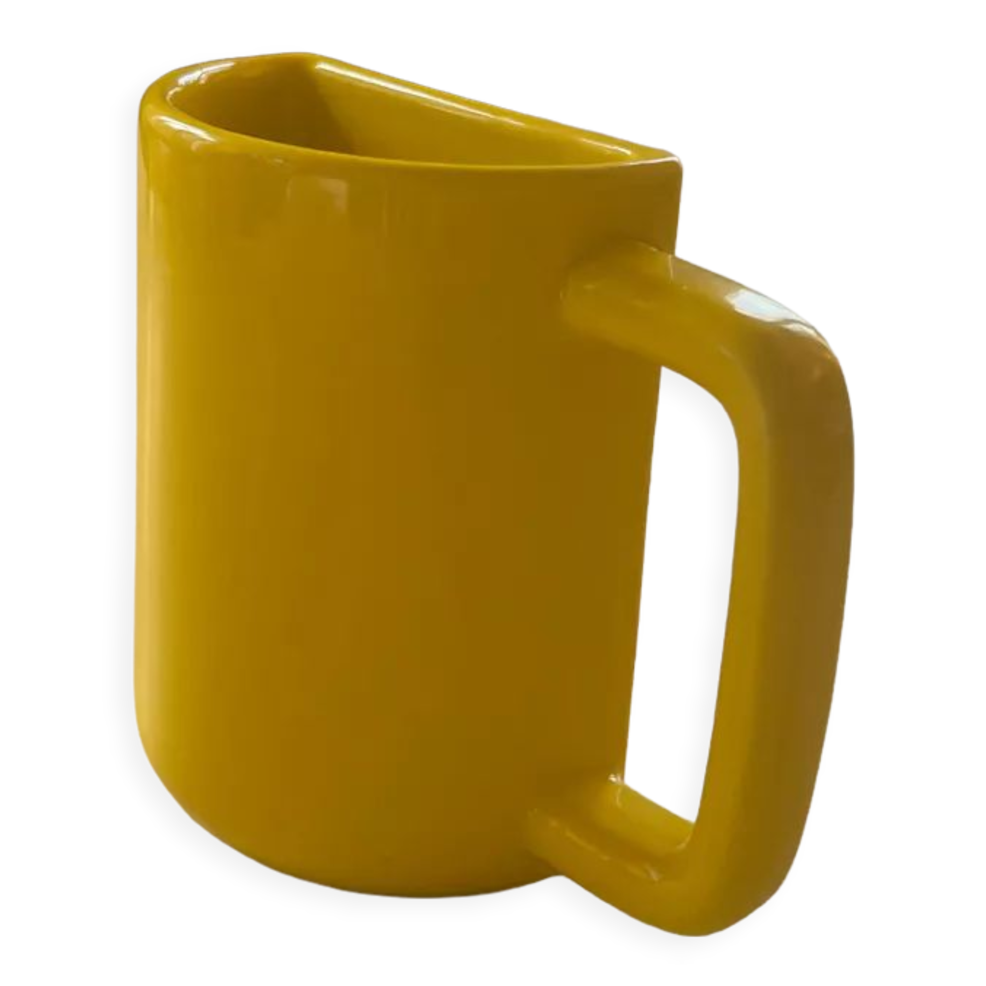 Cup half a cup danish ceramic yellow