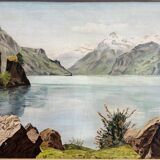 Oil painting on canvas by Christine Durif-Bédel (1876-1962)