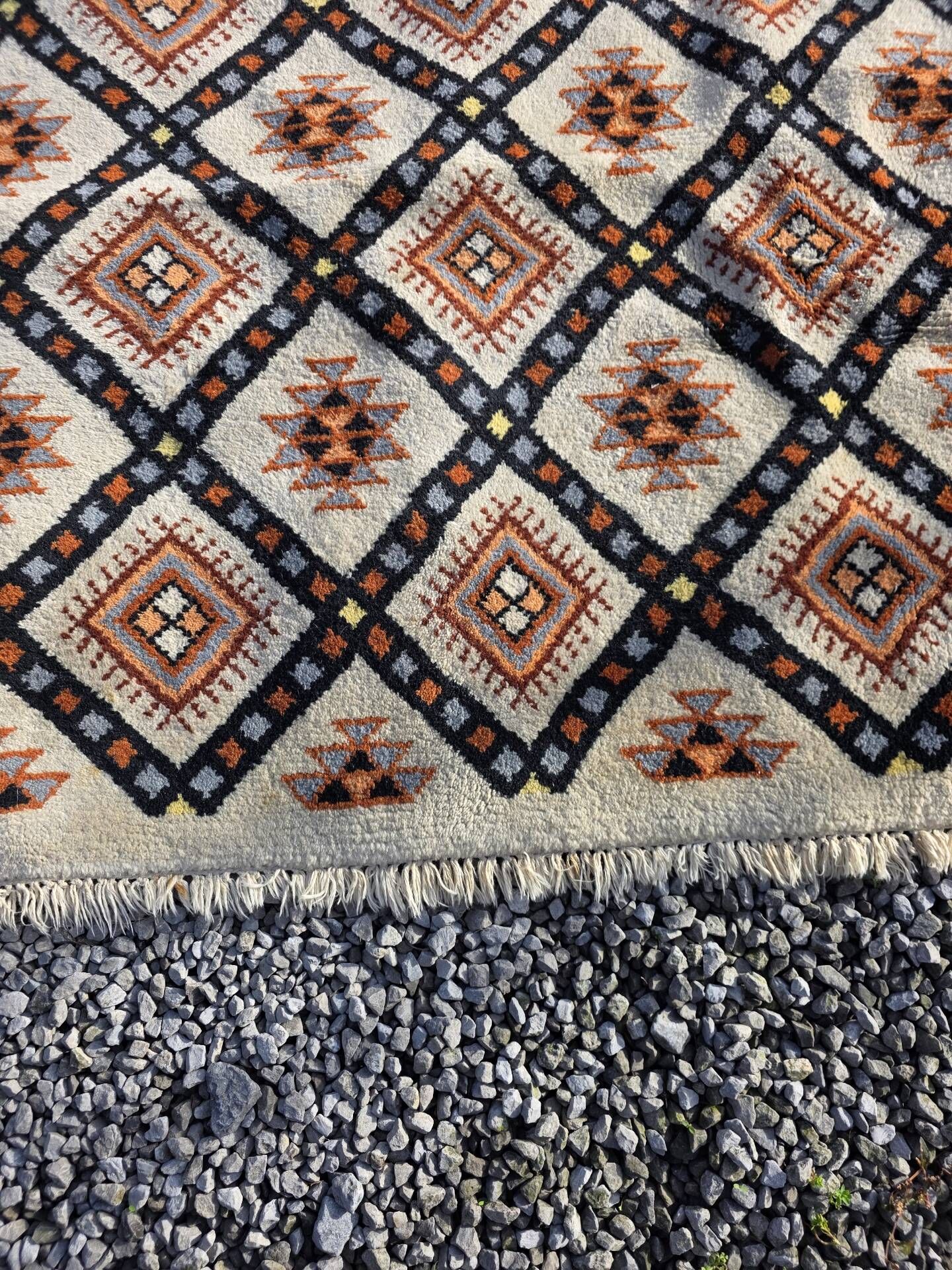 Tapis scandinave en laine des années 60/70