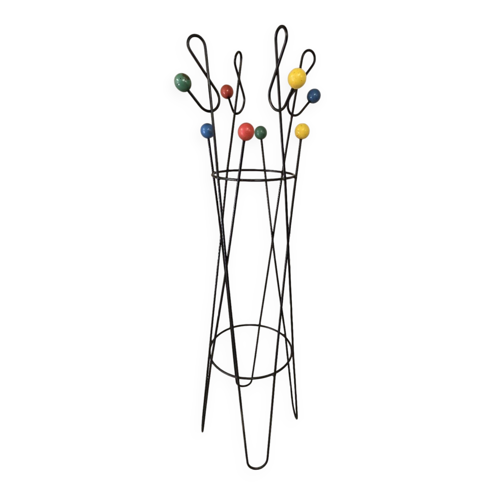 Vintage coat rack "cle de sol" 1950