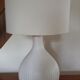 Table lamp ovoid shape with lampshade