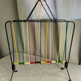 Scoubidou magazine rack, 1960s