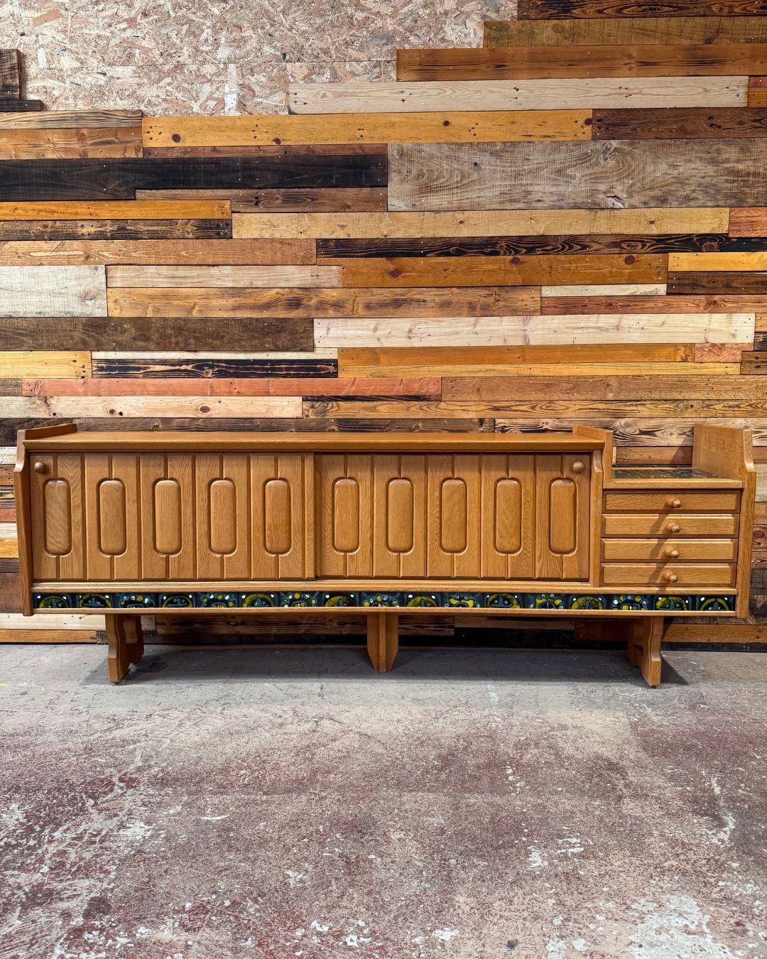 Enfilade "Simon" in oak - Guillerme & Chambron