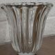 Molded crystal vase Pierre d'Avesn (Pierre Girre) 1940s