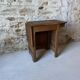 Petite table ancienne en noyer avec rallonge – bureau / desserte