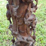 Exotic wood column (indonesia?)