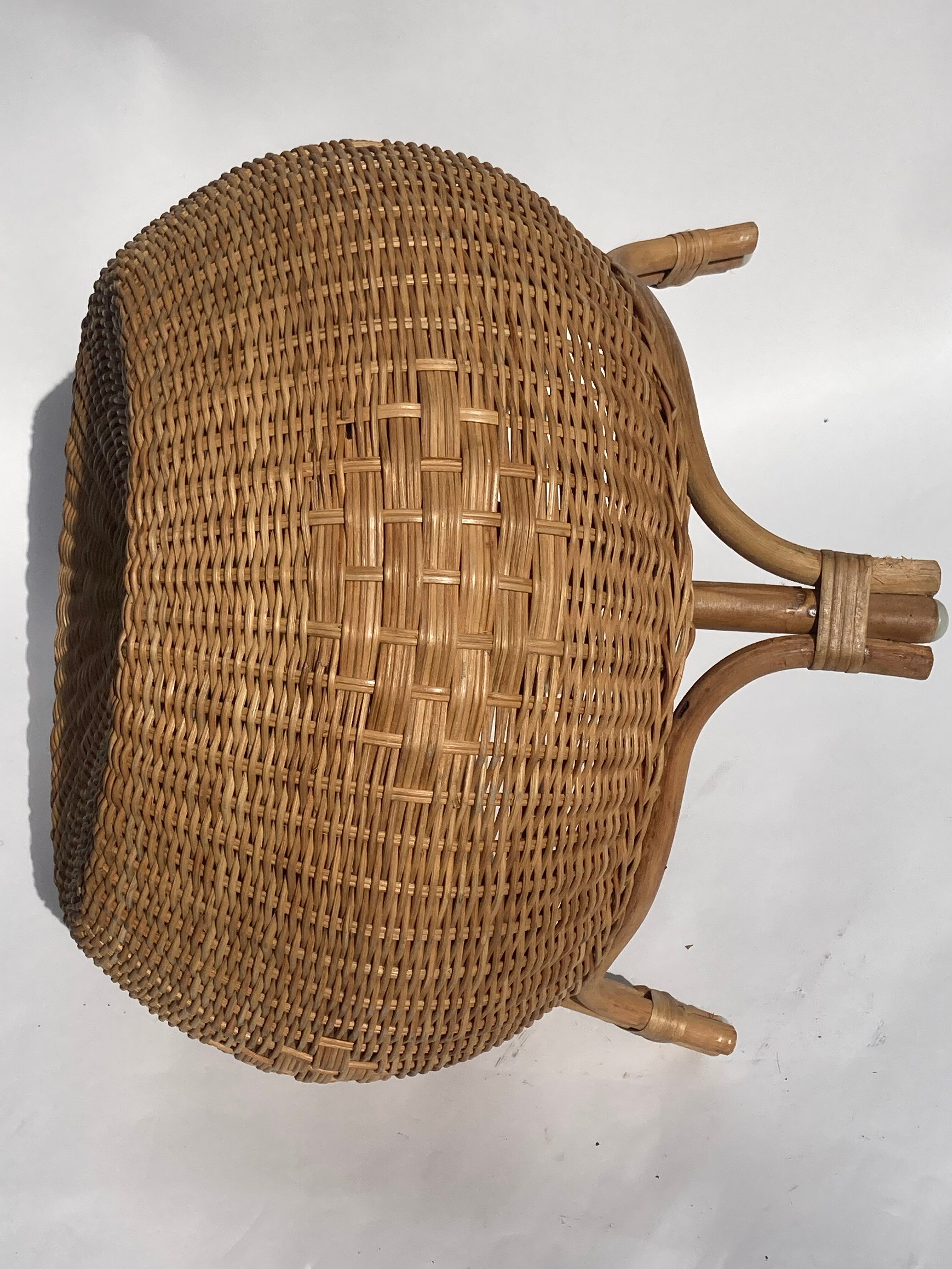 Rattan wicker stool