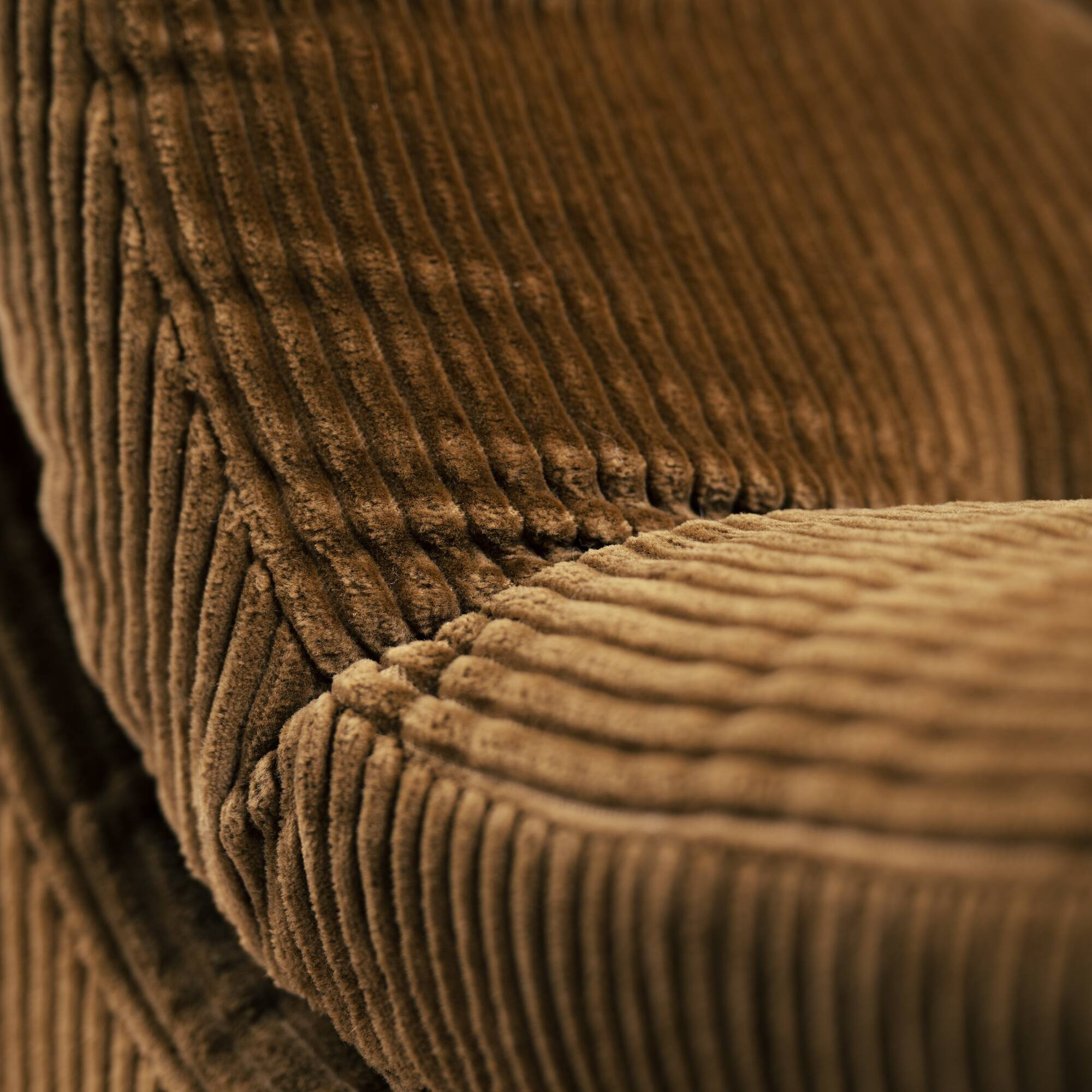 Pair of Modular Armchairs in Brown Corduroy by DUX, Sweden, 1970s