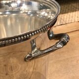 Silver metal champagne bucket