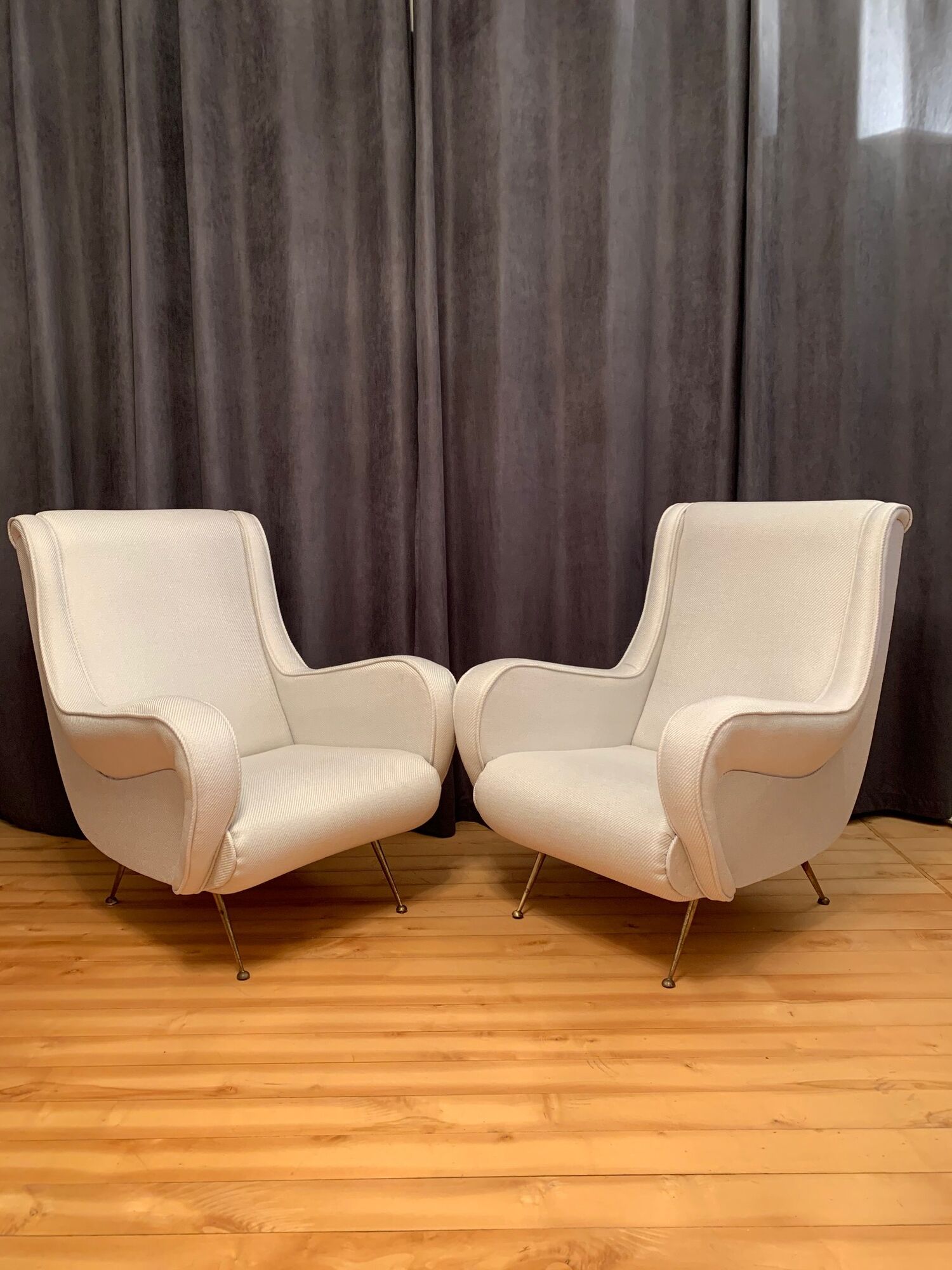 A pair of armchairs by Gigi Radice, Italy, 1960s
