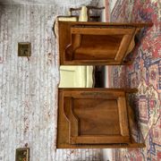 Pair of notches in natural wood style Louis XV XIXeme century