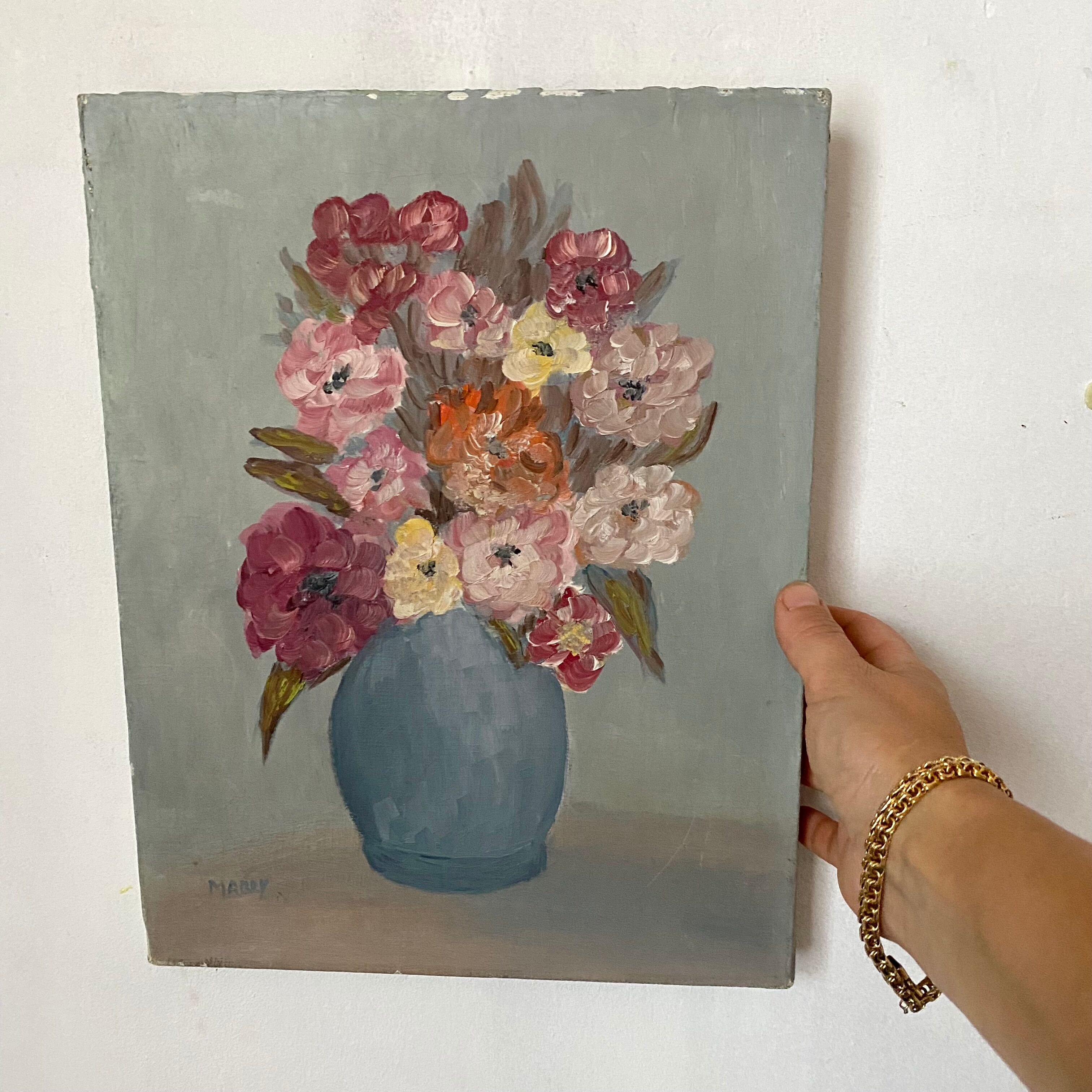 Oil on ancient canvas