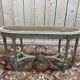 Banquette de piano Louis XVI en cannage et bois rechampi