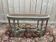 Banquette de piano Louis XVI en cannage et bois rechampi