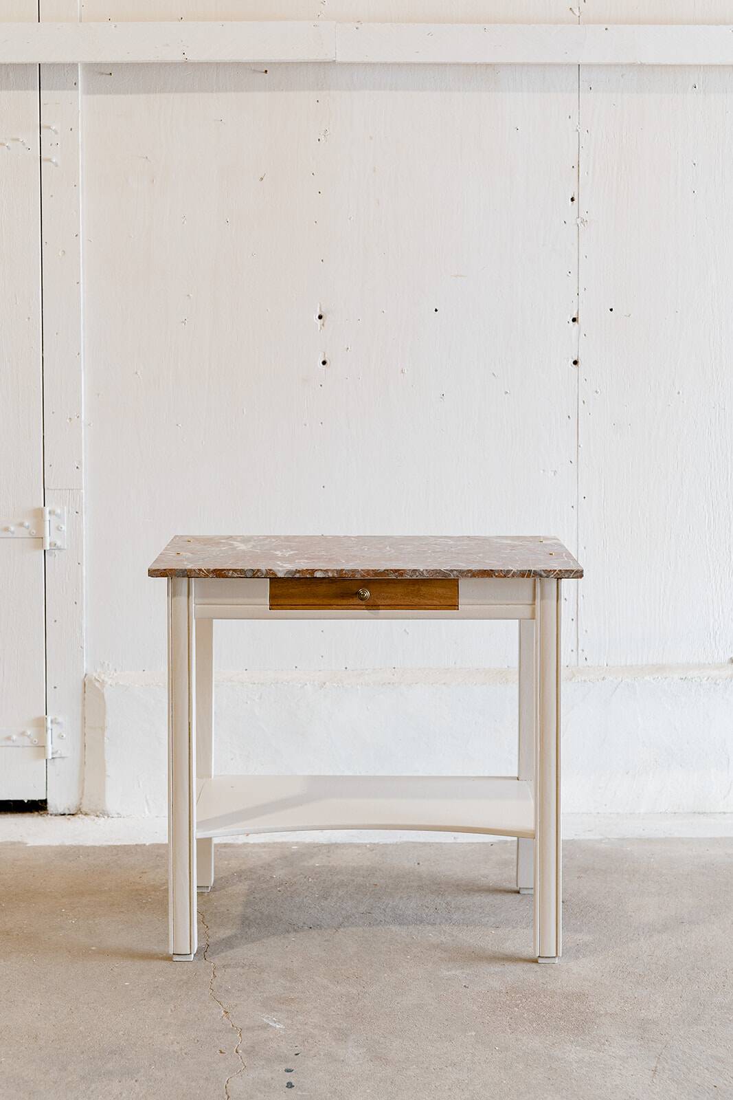 Wood & marble console